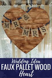 faux pallet wood project diy wedding