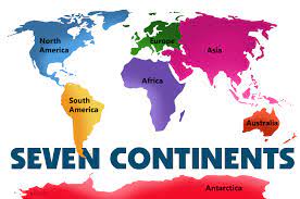 Continents Clip Art by Phillip Martin, Seven Continents