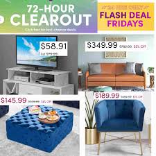 flash deals and 72 hr clearance at