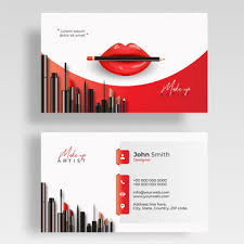 make up artist business card set
