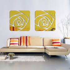 Acrylic Rose Pattern Wall Art Walling