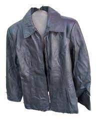 Hollywoodglamdesigns 1980s Vintage Jacqueline Ferrari Black Kangaroo Leather Er Jacket Size M