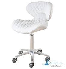 lexi nail tech stool 1009 white