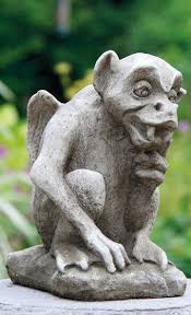 thinking gargoyle stone statue