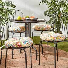 Greendale Home Fashions 15 Round Outdoor Bistro Chair Cushion Set Of 4 Jamboree