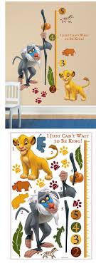 The Lion King Growth Chart Wall Decal Wall Sticker Outlet