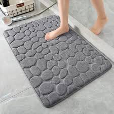 bathroom mat pebble bathroom rug