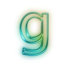 Free Letter G Glowing Green