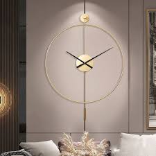 Large Wall Clock Decor Pendulum Wall