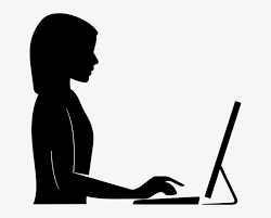 Large collections of hd transparent person silhouette png images for free download. Arm 1293300 Woman At Computer Silhouette Free Transparent Png Download Pngkey