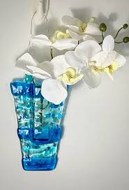 Fused Glass Hanging Pocket Vases For
