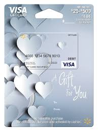 visa giftcard wmt ed gc vl heart gift