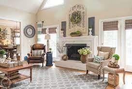 how to decorate above a fireplace in a