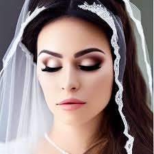 latina woman s wedding veil hair and