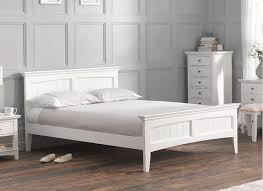 pippa white wooden bed frame white