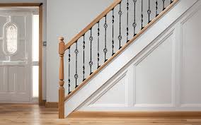 Grouped spindle curved stairs | open riser. Black Metal Stair Parts Stair Parts Online Spindles Handrails And More