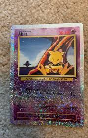 Available are the minimum, average, and maximum prices which are updated on an hourly basis. Abra Perfect Condition Pokemon Card Pokemon Pokemon Cards Pokemon Trading Card