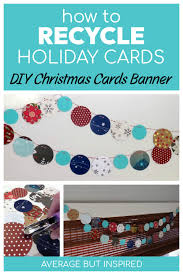 recycle christmas cards idea adorable