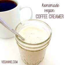 homemade vegan vanilla coffee creamer