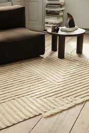 ferm living crease wool small rug