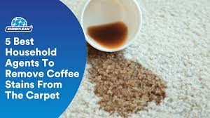 remove coffee stains from the carpet