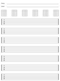 Free Blank Guitar Sheet Staff Tab Paper Guitar Sheet