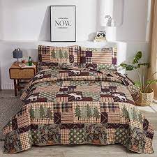 Moose Bear Bedspread Coverlet