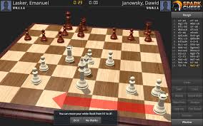 You have three levels of difficulty to select from and it's possible to change the appearance of your chess pieces. Sparkchess