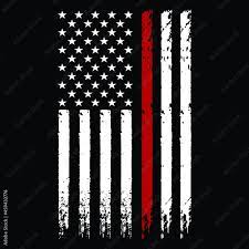 firefighter thin red line american flag