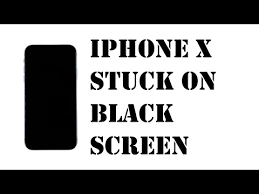 fix iphone x black screen of