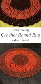 crochet round rug for your home decor