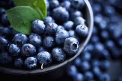 What color are fresh blueberries?