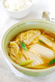 baechu doenjang guk soybean paste soup