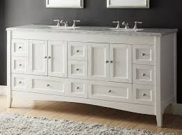 72 inch white bathroom double sink vanity
