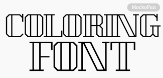 fonts for coloring free mockofun