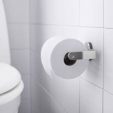 1 x toilet paper holder. Brogrund Toilet Roll Holder Stainless Steel Ikea