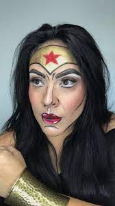 wonder woman halloween makeup