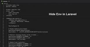env file is visible how to hide
