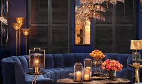 blue velvet sofa inspiration for a