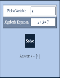 algebra calculator choose an algebra