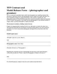 photography print release form