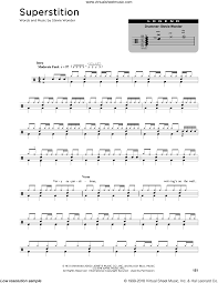 Wonder Superstition Sheet Music For Drums Percussions Pdf