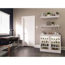 Home Bar 21 In White Cabinet Set