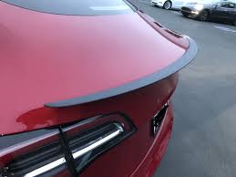 We drove it and concluded it lives up to the hype. Tesla Model 3 Carbon Fiber Spoiler Teslarati