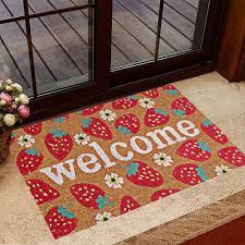 strawberry doormat welcome michaels