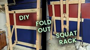diy folding squat rack plans top