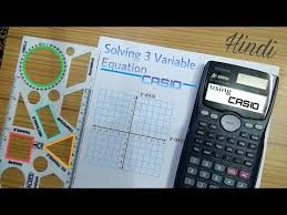 Variable Equation Using Casio Fx 991ms