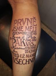 Písmo Tetování Tattoo