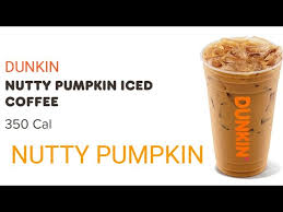 dunkin donuts nutty pumpkin iced coffee