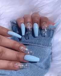 21 super cute baby blue nails acrylic